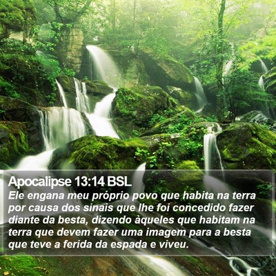 Apocalipse 13:14 BSL Bible Verse Image