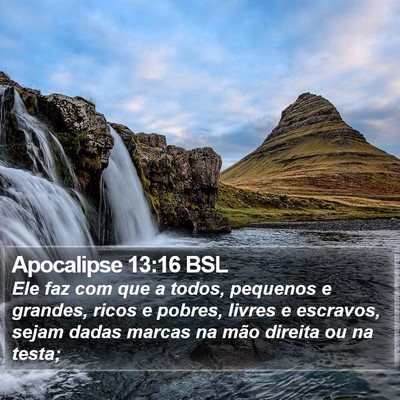 Apocalipse 13:16 BSL Bible Verse Image
