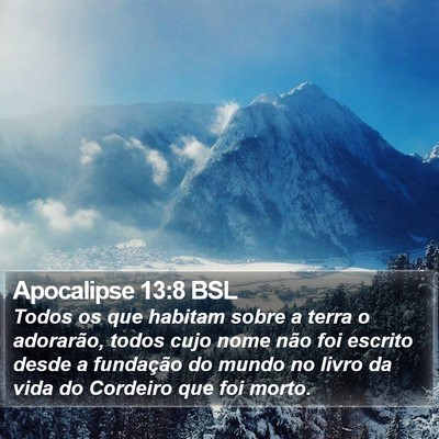 Apocalipse 13:8 BSL Bible Verse Image