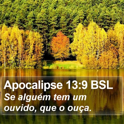 Apocalipse 13:9 BSL Bible Verse Image