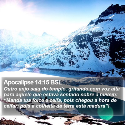Apocalipse 14:15 BSL Bible Verse Image