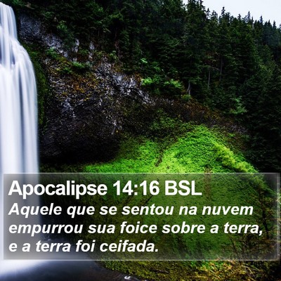 Apocalipse 14:16 BSL Bible Verse Image