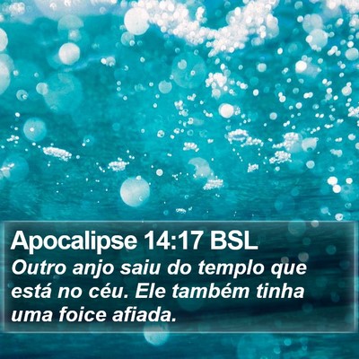 Apocalipse 14:17 BSL Bible Verse Image