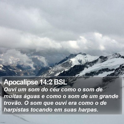 Apocalipse 14:2 BSL Bible Verse Image