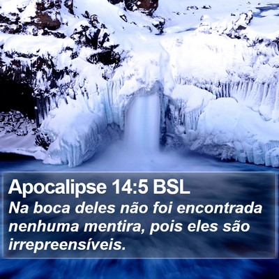 Apocalipse 14:5 BSL Bible Verse Image