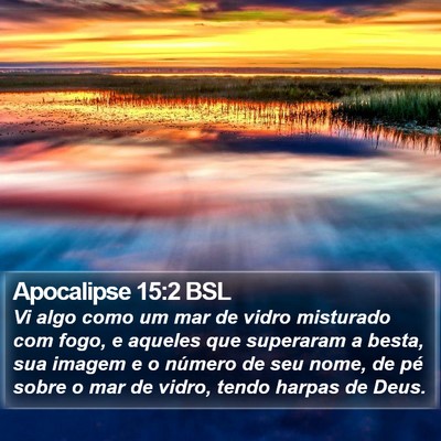 Apocalipse 15:2 BSL Bible Verse Image