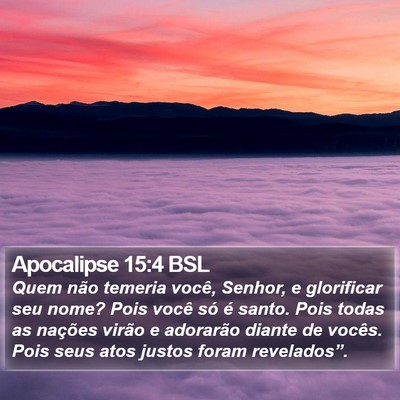 Apocalipse 15:4 BSL Bible Verse Image
