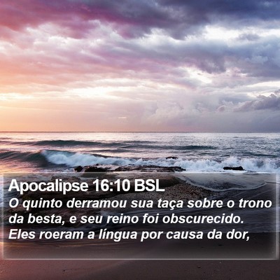 Apocalipse 16:10 BSL Bible Verse Image