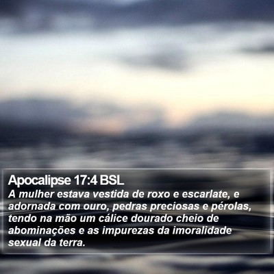 Apocalipse 17:4 BSL Bible Verse Image