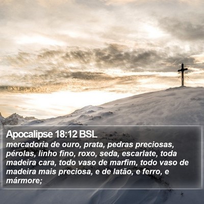 Apocalipse 18:12 BSL Bible Verse Image