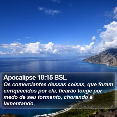 Apocalipse 18:15 BSL Bible Verse Image