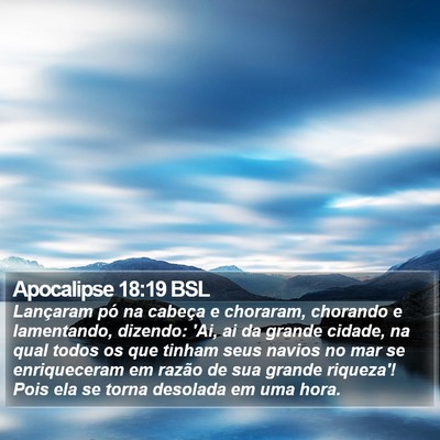 Apocalipse 18:19 BSL Bible Verse Image