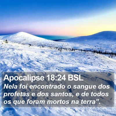 Apocalipse 18:24 BSL Bible Verse Image