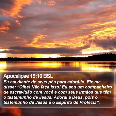 Apocalipse 19:10 BSL Bible Verse Image