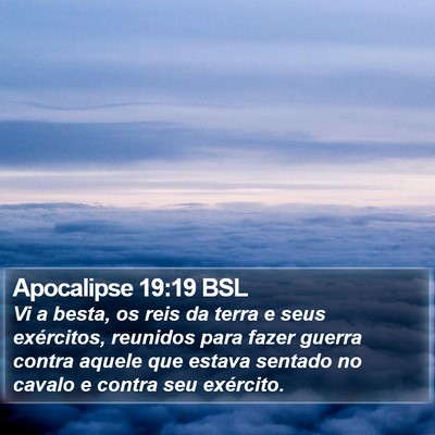 Apocalipse 19:19 BSL Bible Verse Image