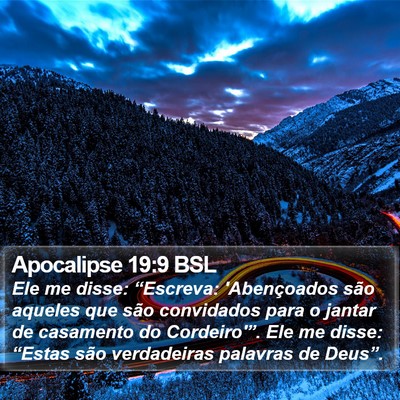 Apocalipse 19:9 BSL Bible Verse Image