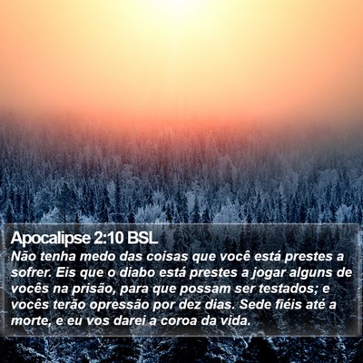 Apocalipse 2:10 BSL Bible Verse Image