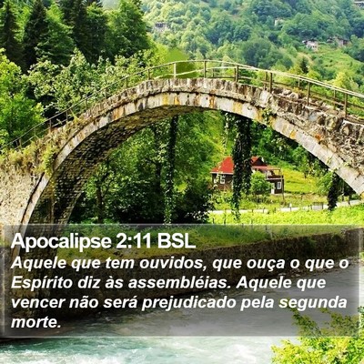 Apocalipse 2:11 BSL Bible Verse Image