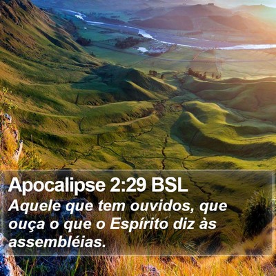 Apocalipse 2:29 BSL Bible Verse Image