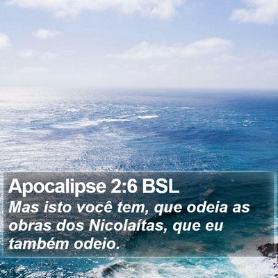 Apocalipse 2:6 BSL Bible Verse Image
