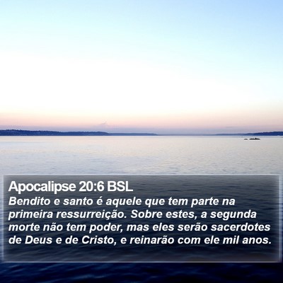 Apocalipse 20:6 BSL Bible Verse Image