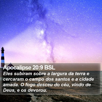 Apocalipse 20:9 BSL Bible Verse Image