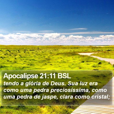 Apocalipse 21:11 BSL Bible Verse Image