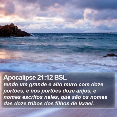 Apocalipse 21:12 BSL Bible Verse Image