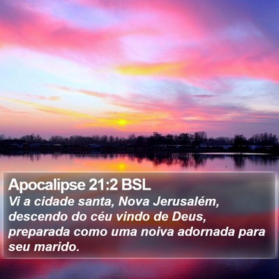 Apocalipse 21:2 BSL Bible Verse Image