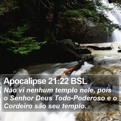 Apocalipse 21:22 BSL Bible Verse Image