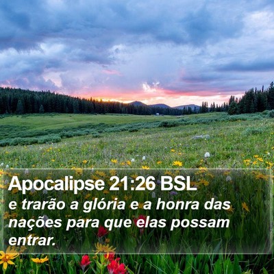 Apocalipse 21:26 BSL Bible Verse Image