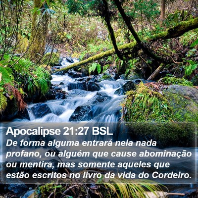 Apocalipse 21:27 BSL Bible Verse Image