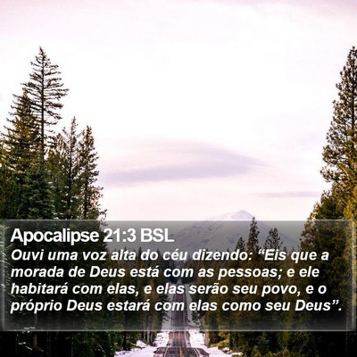 Apocalipse 21:3 BSL Bible Verse Image