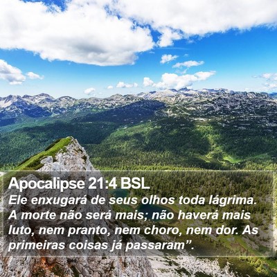 Apocalipse 21:4 BSL Bible Verse Image