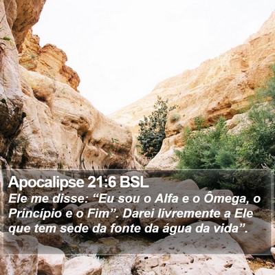 Apocalipse 21:6 BSL Bible Verse Image