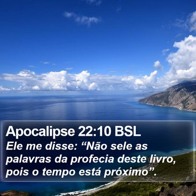 Apocalipse 22:10 BSL Bible Verse Image