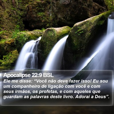 Apocalipse 22:9 BSL Bible Verse Image