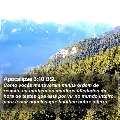 Apocalipse 3:10 BSL Bible Verse Image