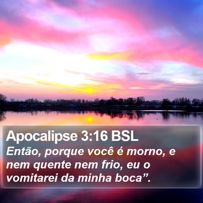 Apocalipse 3:16 BSL Bible Verse Image