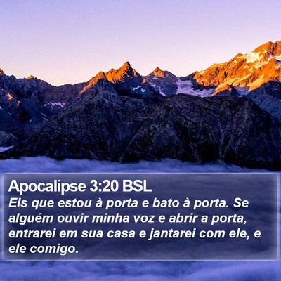 Apocalipse 3:20 BSL Bible Verse Image