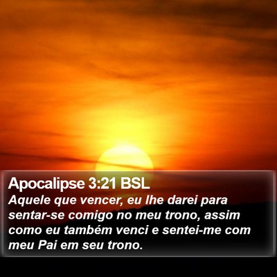 Apocalipse 3:21 BSL Bible Verse Image