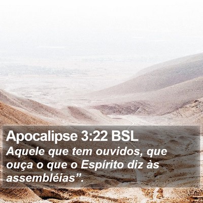 Apocalipse 3:22 BSL Bible Verse Image