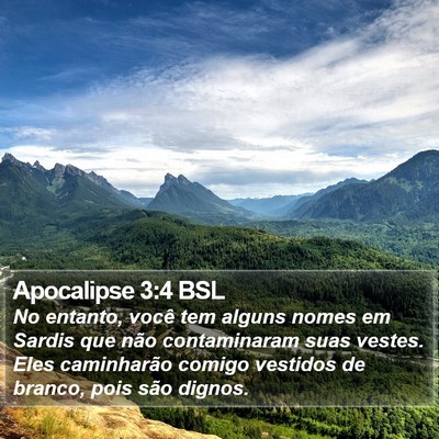 Apocalipse 3:4 BSL Bible Verse Image