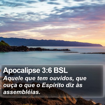 Apocalipse 3:6 BSL Bible Verse Image