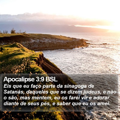 Apocalipse 3:9 BSL Bible Verse Image