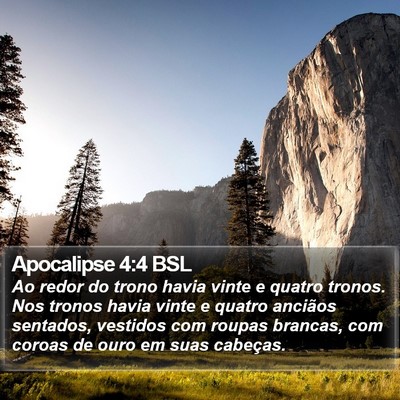 Apocalipse 4:4 BSL Bible Verse Image