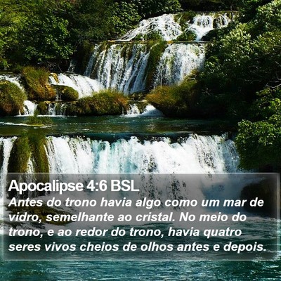 Apocalipse 4:6 BSL Bible Verse Image
