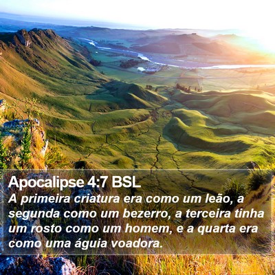 Apocalipse 4:7 BSL Bible Verse Image