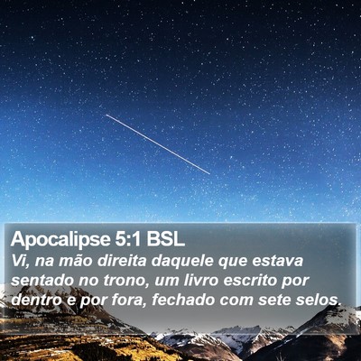 Apocalipse 5:1 BSL Bible Verse Image