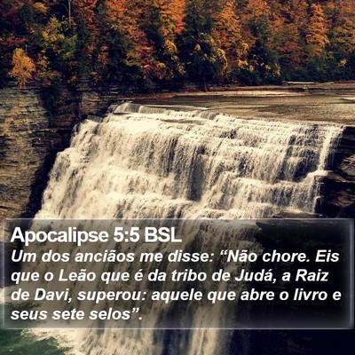 Apocalipse 5:5 BSL Bible Verse Image